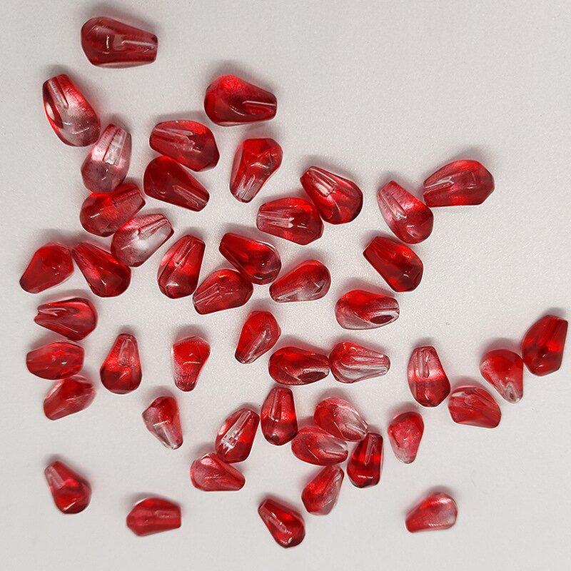 Resin Beads Supplier - Cute Pomegranate Seeds for DIY Earrings Necklace