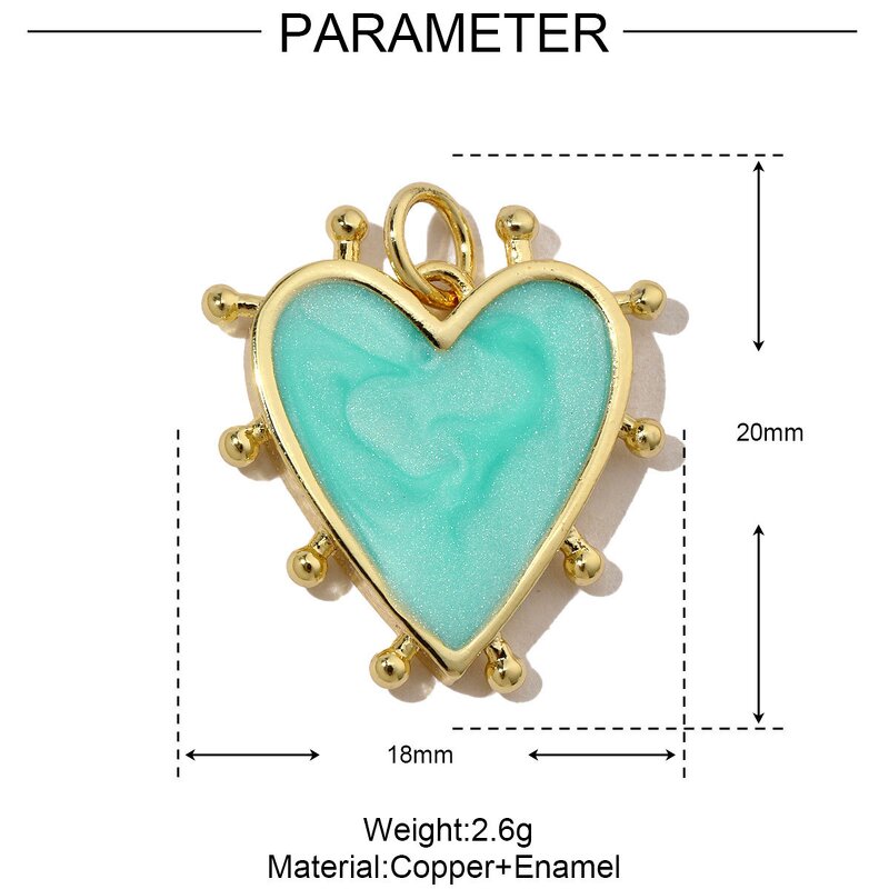 Heart Charms Supplier - a Poker Cute Drop Earrings Pendants DIY Keychains