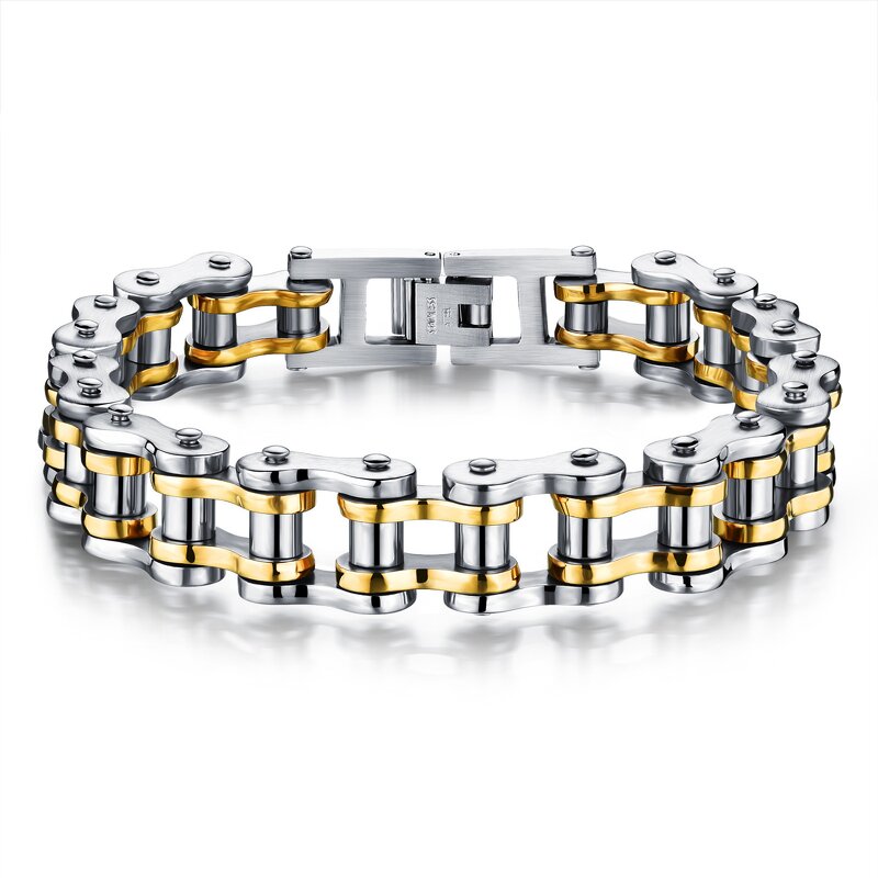 Biker Chain Bracelet Factory - Stainless Steel Link Motorcycle Bicycle Style