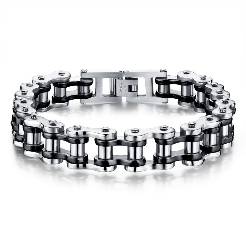 Biker Chain Bracelet Factory - Stainless Steel Link Motorcycle Bicycle Style