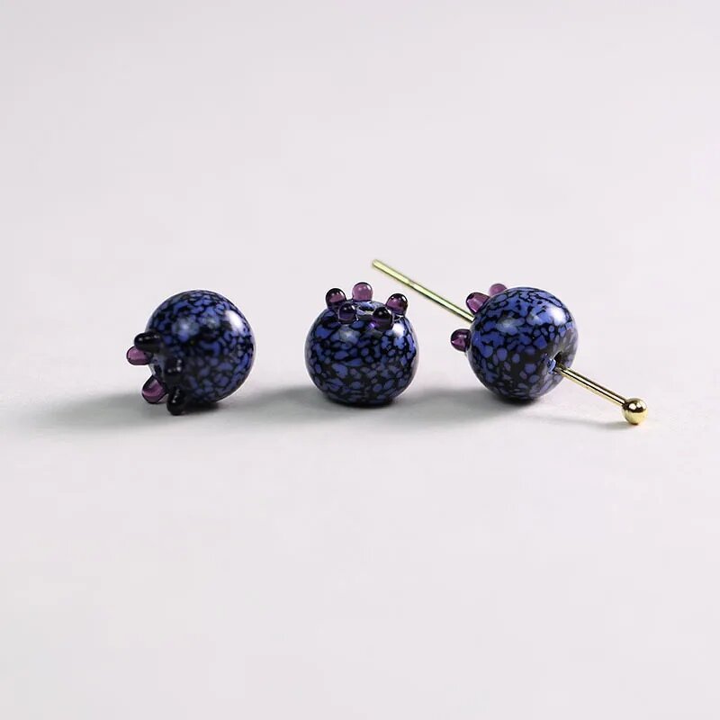 Glass Beads Factory - Blueberry Simulation Fruit Raspberry Jewelry DIY