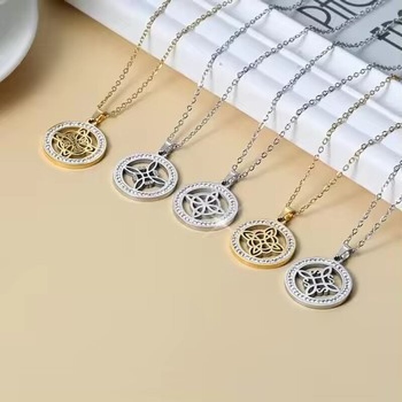 Witch Knot Necklace Factory - Dawapara Magic Zircon Wiccan Pendant Good Luck