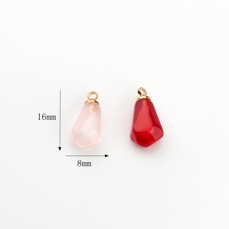Resin Pendant Factory - Pomegranate Seed Charms DIY Jewelry Keychain