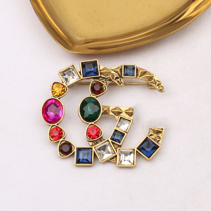 G Style Brooch Supplier - Hot Selling Fashion Elegant Colorful Crystals Luxurious