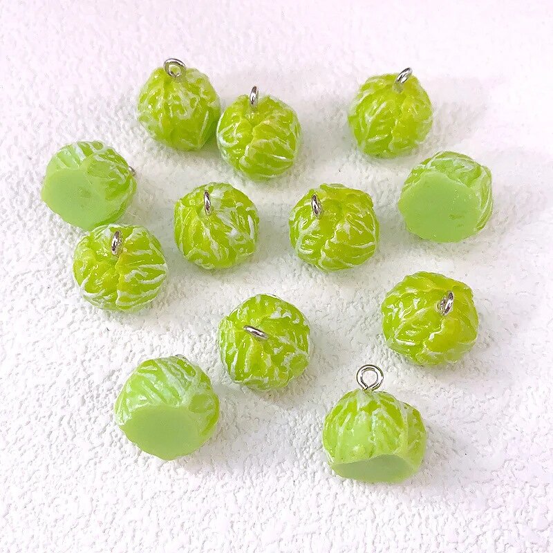 Resin Pendants Supplier - 3D Simulation Cabbage Cute Food Vegetable DIY