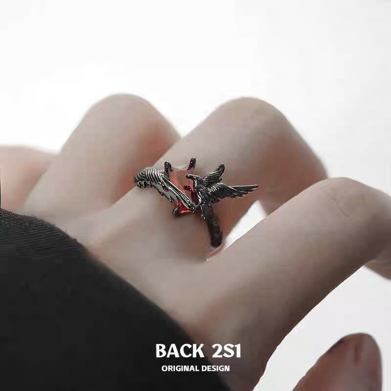 Cosplay Ring Supplier - Cute Game Love And Deepspace Sylus Crow Unisex Alloy