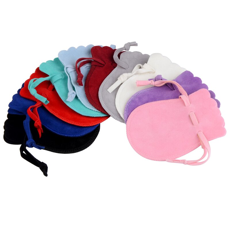 Velvet Drawstring Bag Factory - Round Dustproof Flannel Jewelry Organizer Pouch