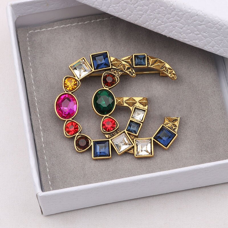 G Style Brooch Supplier - Hot Selling Fashion Elegant Colorful Crystals Luxurious