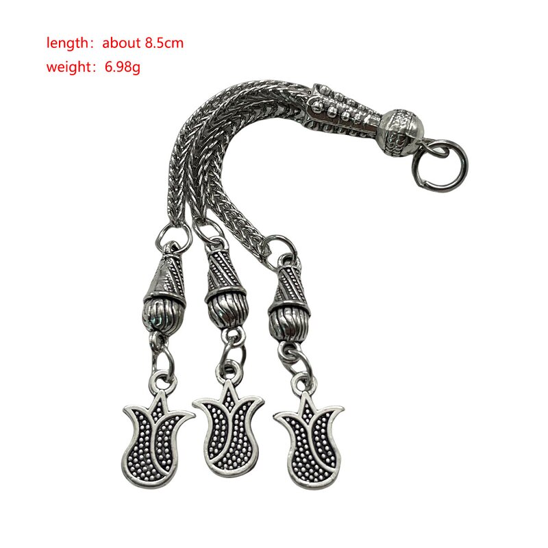 Alloy Pendant Supplier - 33 Beads Tassel DIY Beaded Bracelet Connector Findings