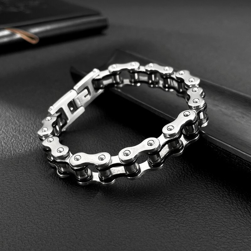 Biker Chain Bracelet Factory - Stainless Steel Link Motorcycle Bicycle Style