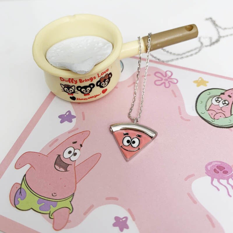 Anime Necklace Factory - NEW 5 PCS Cute SpongeBob Kawaii Suction High Beauty