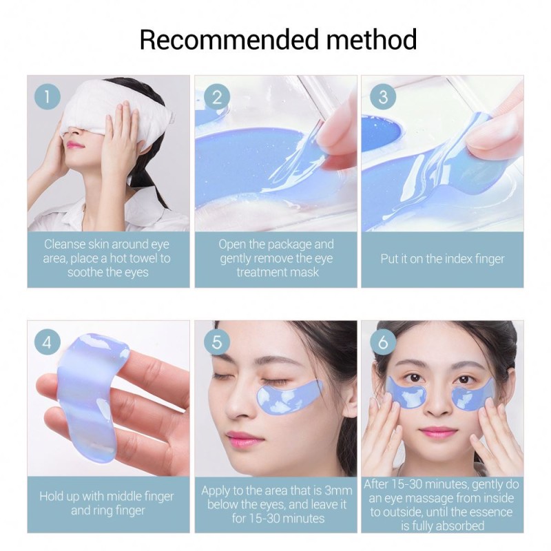 Wholesale Private Label Eye Patch Gold Collagen Crystal Gel for Eyes Care Anti Dark Circle Hydrogel Whitening Eye Patches