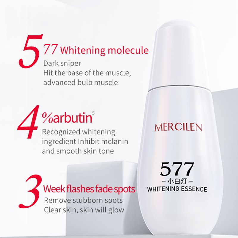 MERCILEN Private Label Vegan Peptide Whitening Serum Anti-Aging and Wrinkle Remover Serum for Face Dark Spot Whitening Serum