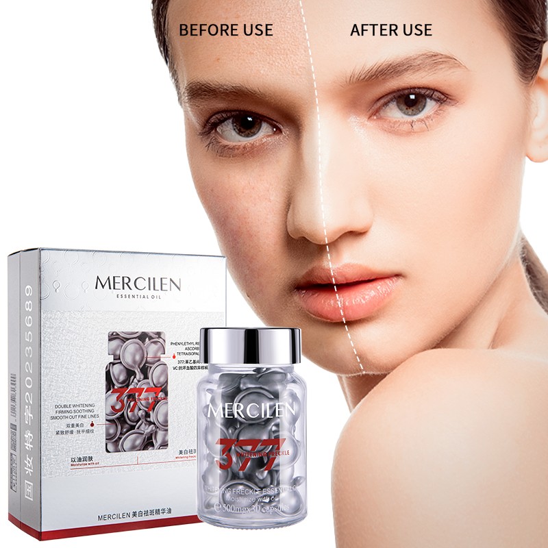 MERCILEN Organic Essence Oil OEM/ODM for Lock Moisture Firming Anti-Wrinkle Soothing Whitening Remove Freckle 377 VC Essence Oil