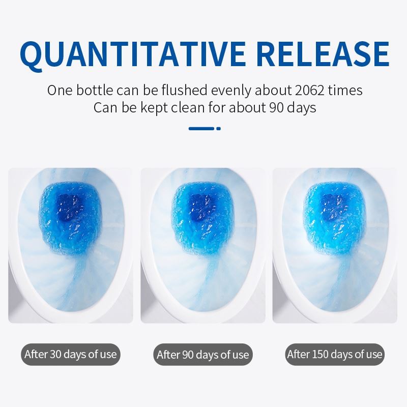 Wholesale Blue Bubbles Block Water-Soluble Automatic Toilet Bowl Cleaner Deodorizer and Cleaner in One