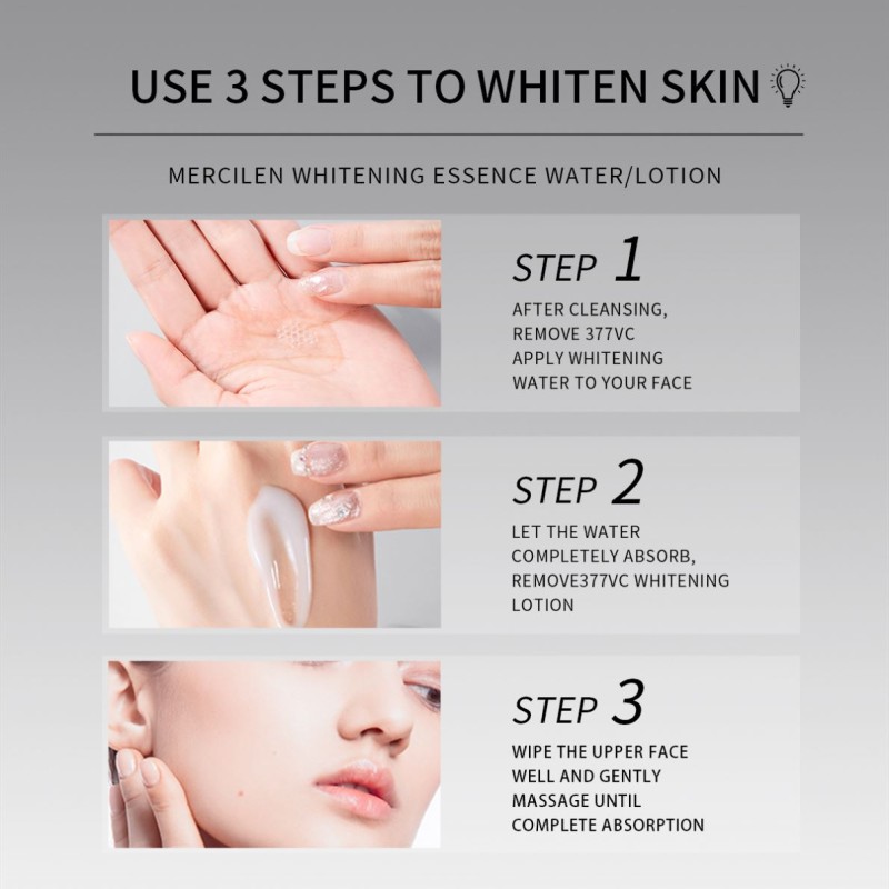 MERCILEN OEM/ODM Anti-Aging Face Cream Lotion Skin Brightening Essence with Niacinamide Collagen Anti-Wrinkle Whitening Lotion