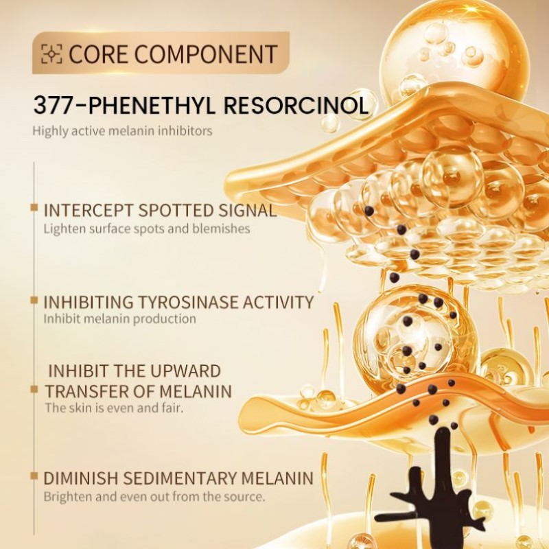 SAMANLI Face Essence Whitening Freckle Removal Anti-Aging Anti-Wrinkle Niacinamide Vitamin E Arbutin Whitening Freckle Serum