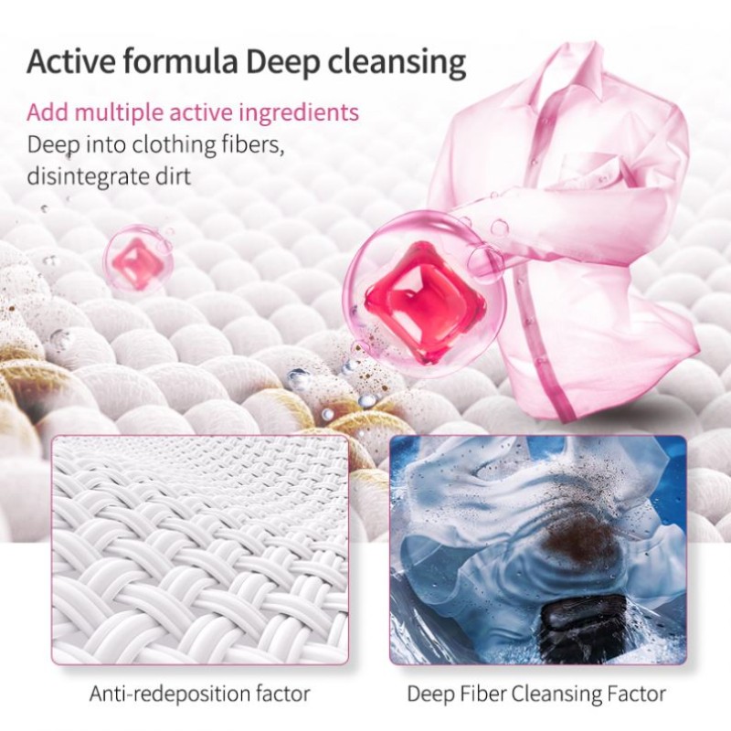 OEM ODM Private Label Eco-Friendly Laundry Beads Long-Lasting Fragrance Liquid Detergent for Apparel Effective Stain Removal