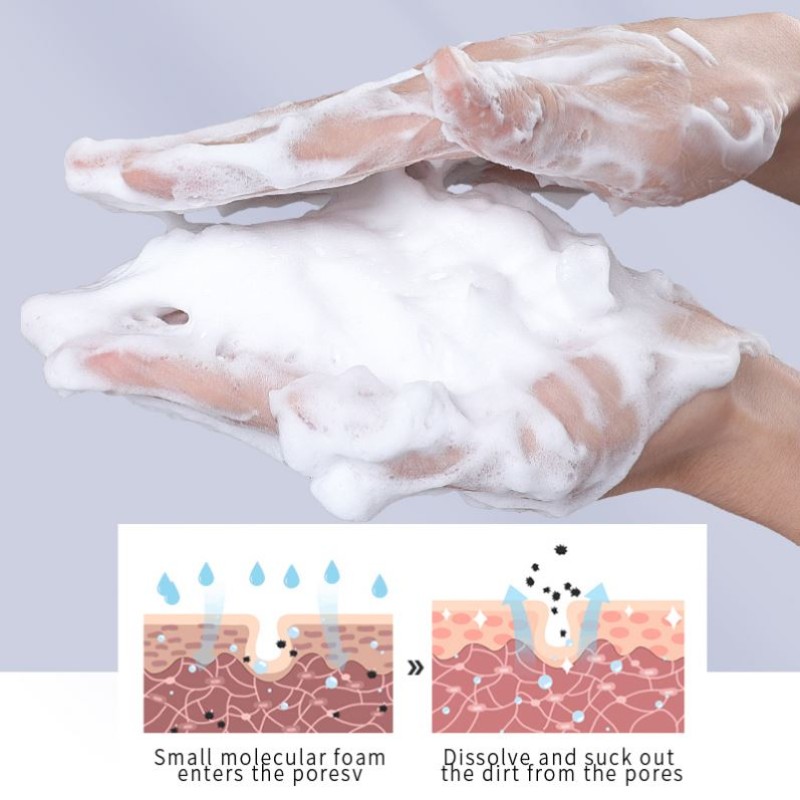 Herbal Anti-Acne Facial Cleanser Men's Anti-Acne Facial Cleanser Whitening Foam Beauty Clean and Brightening for Adults