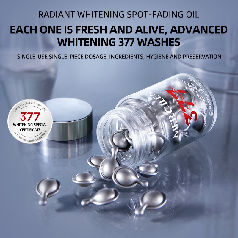 MERCILEN Organic Essence Oil OEM/ODM for Lock Moisture Firming Anti-Wrinkle Soothing Whitening Remove Freckle 377 VC Essence Oil