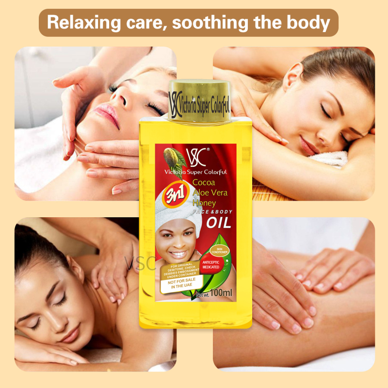 Cocoa Aloe Honey Essential Oil Set 100ml Massage Oil 500ml Facial Body Full Body Massage Oil Ginger-Infused Sweet Seeds