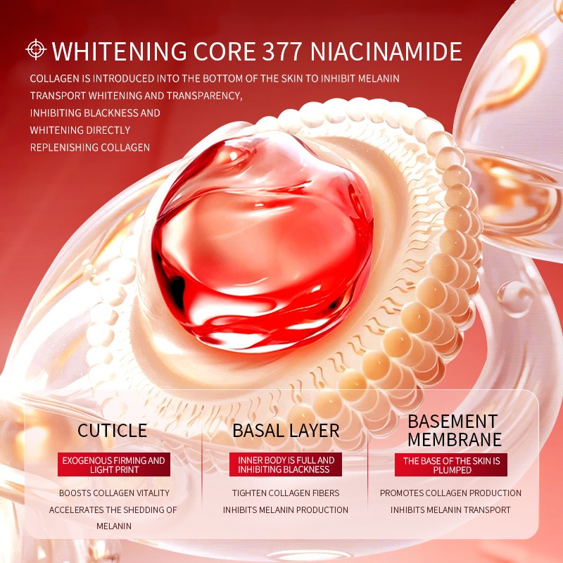 SAMANLI Whitening and Moisturizing Skin Care Set Vitamin C & Niacinamide Skin Care Custom Facial Whitening Skin Care Set