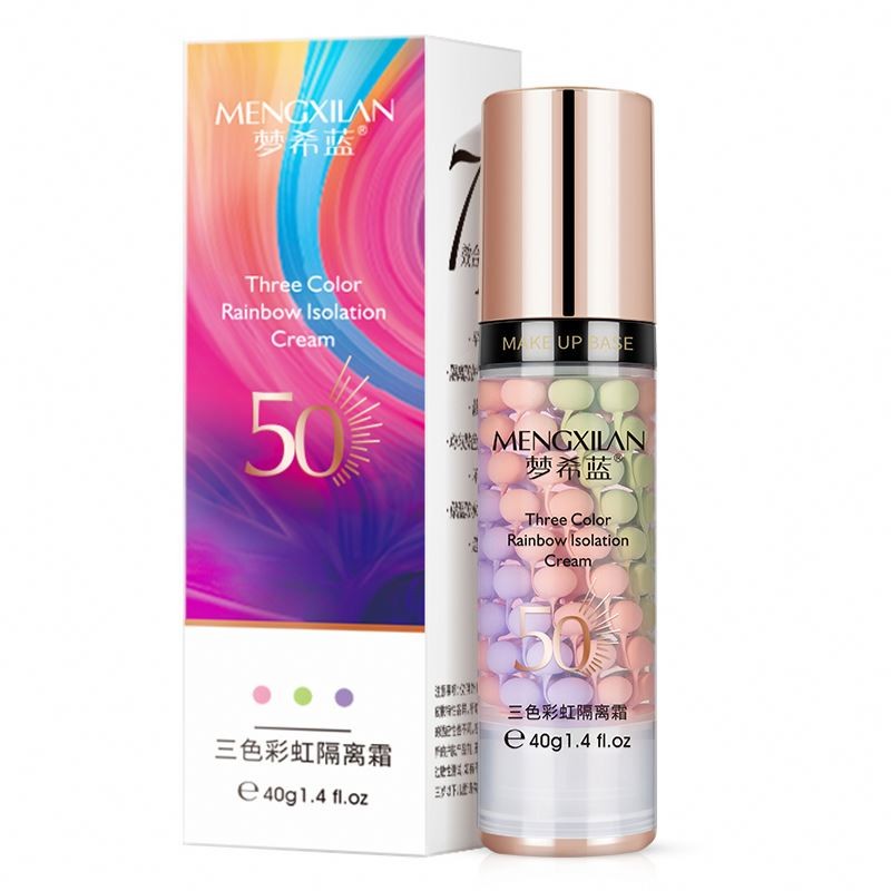 Foundation Base Cream Face Primer BB Whitening Cream Rainbow Whitening Makeup Matte Base Oil Control Smooth Fine Lines Natural