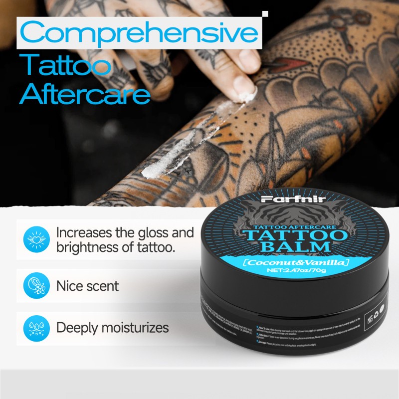 Color Enhance Tattoo Aftercare Cream Lock Color Moisturizing Skin Brightening All Skin Types Natural Organic Vegan Tattoo Cream