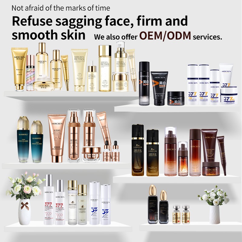 MERCILEN Organic Vegan Skin Care Set Nourishing Set Wholesale Custom Facial Hydrating Whitening Moisturizing Skin Care Set