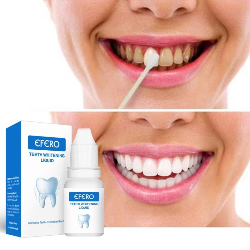 EFERO Teeth Whitening Light Serum Essence Liquid Best Private Label Snow Dental Powder for Home Use 10ml Wholesale