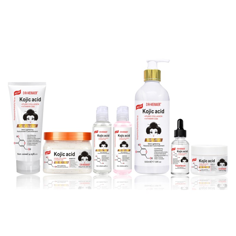 Vegan Kojic Acid Skincare Set Whitening Skin Care Hydrating Moisturizing  Cream Face Nourishing Skin Care Set
