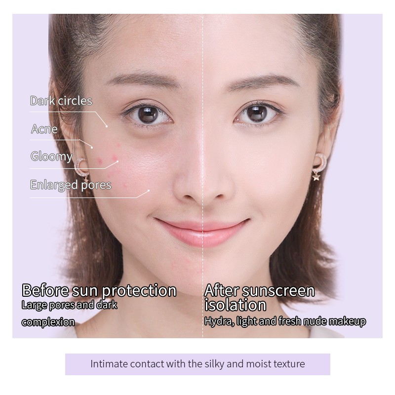 Moisturizing Face Makeup Foundation Base Cosmetic SPF50 Ultra Protect Sunscreen+three Colors Brighten Primer Make up Cream Vegan