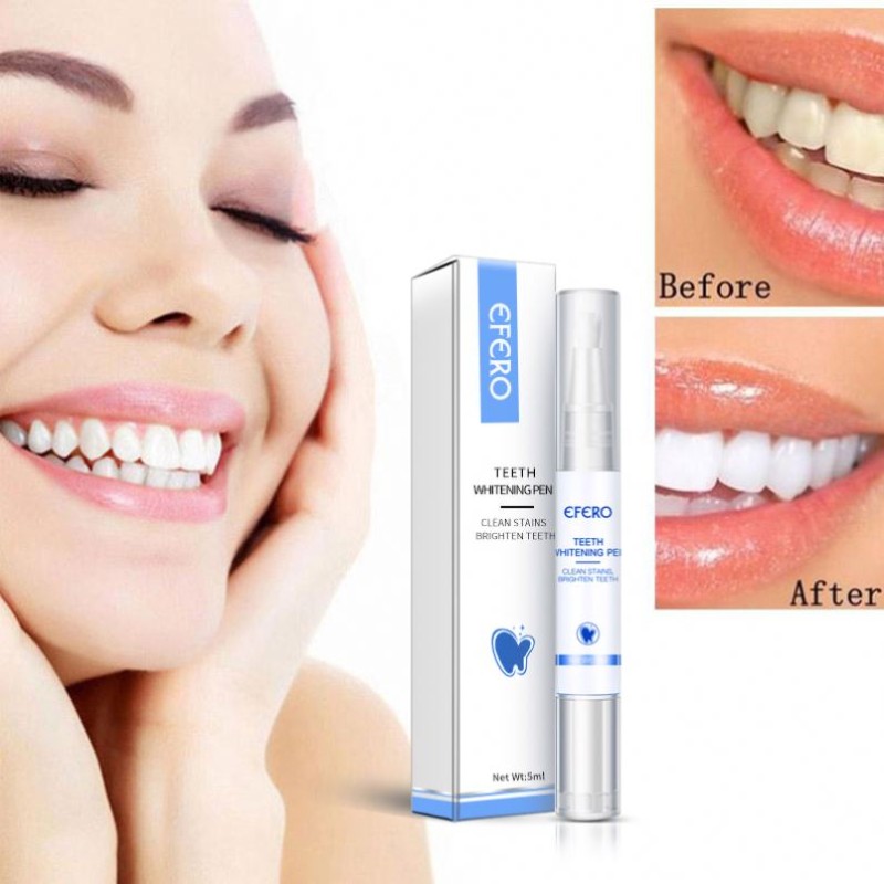 EFERO Professional Teeth Whitening Pen 5ml for Home Use Application on Clean Teeth Natural Tooth Whitening Pen