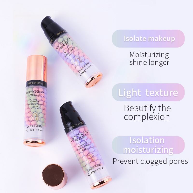 Foundation Base Cream Face Primer BB Whitening Cream Rainbow Whitening Makeup Matte Base Oil Control Smooth Fine Lines Natural