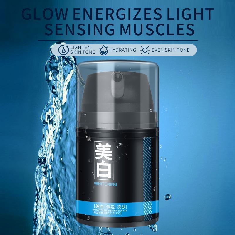 Organic Lightening Face Skin Cream Anti-Aging Moisturizer with Acne Relief Dark Spot Removal and Skin Whitening for Men