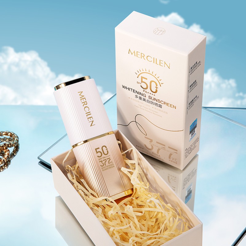 MERCILEN Mineral Sunscreen Sunblock Whitening Moisturising Refreshing High Quality Face Body Whitening SPF50 PA++++ Sunscreen