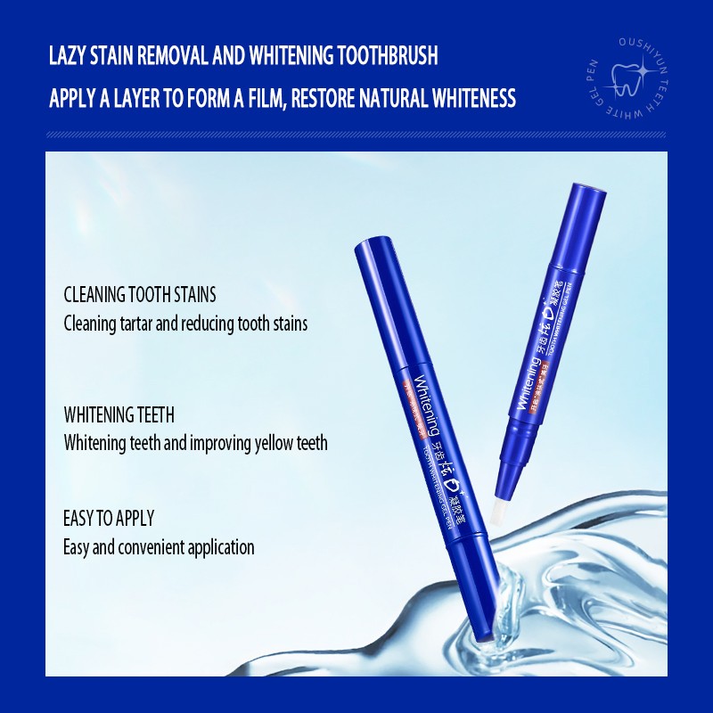 Custom Teeth Whitening Gel Pen Oral Care Oral Stain Remover Tooth Cleaning Bleaching Peroxide Gel Pen