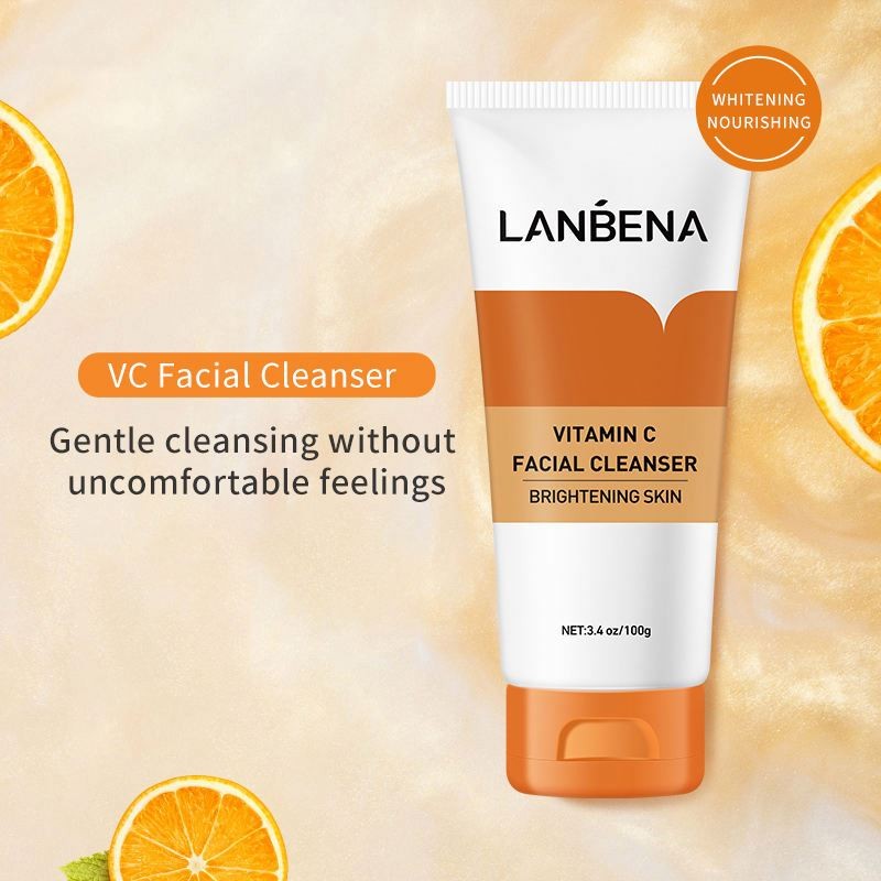 LANBENA Vitamin C Vegan Skin Care Series Brightening Face Cream Hydrating Toner Firming Serum Cream 5pcs