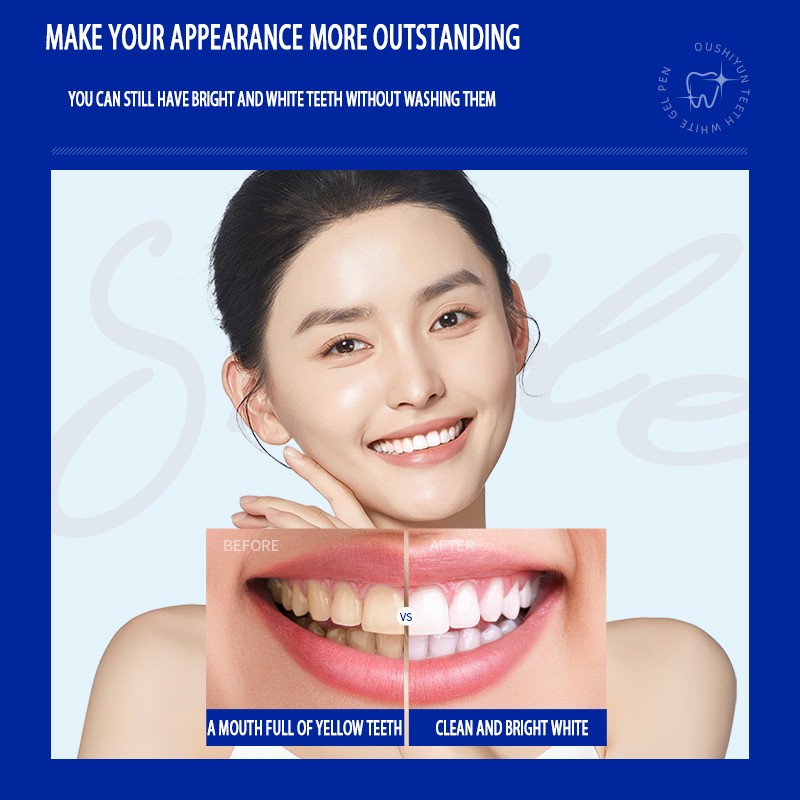 Custom Teeth Whitening Gel Pen Oral Care Oral Stain Remover Tooth Cleaning Bleaching Peroxide Gel Pen
