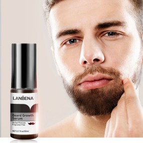 LANBENA Natural Herbal Best Beard Growth Oil Moisturizer Spray for Nourishing Thicken and Fuller Beards Growth Oil
