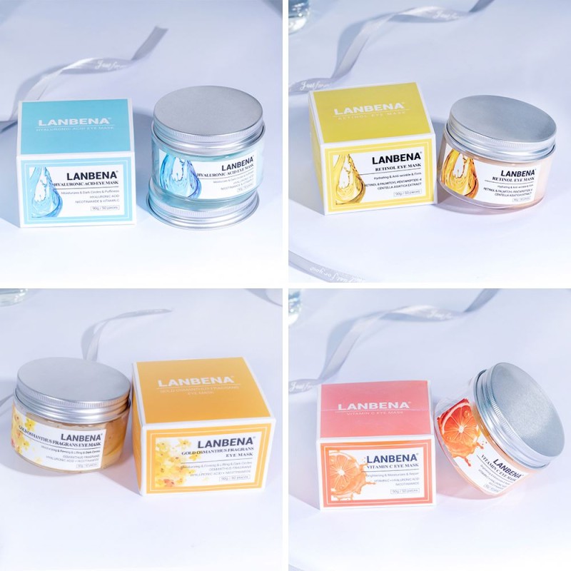 Hot Selling Hyaluronic Acid Eye Mask Vitamin C Retinol Osmanthus Fragrans Sheet Patch Skin Care and Anti-aging Eye Mask