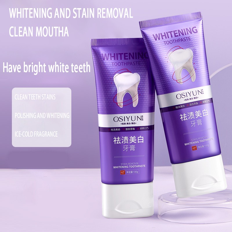 Oral Care Whitening Toothpaste Deep Cleansing Yellowing and Bad Breath Removal Stain Removal Whitening Toothpaste