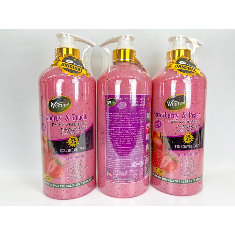 Natural Organic Body Shower Bath Exfoliating Vitamin C  Whitening Nourishing Skin Hydrating Refresh Face & Body Care Shower Gel