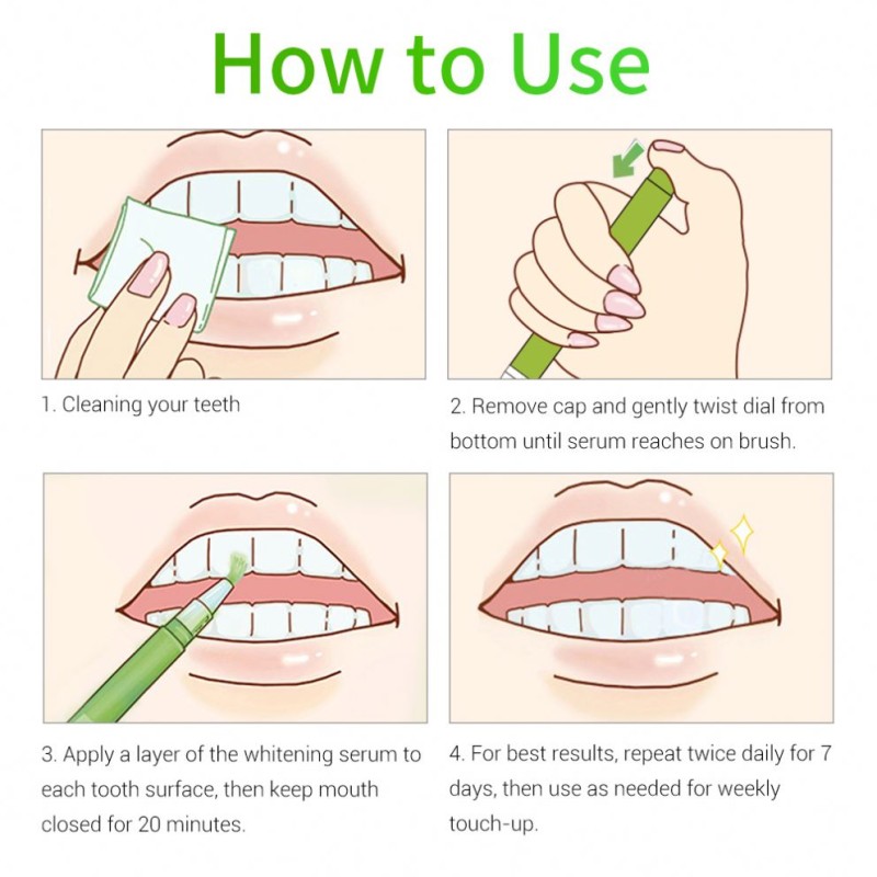 Custom Logo Teeth Whitening Pen 3ml Sensitive Tooth Bleaching Gel for Oral Care and Stain Removal