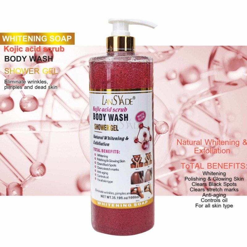 High Quality Body Wash Scrub Shower Gel Exfoliating Whitening Nourishing Skin Hydrating Refresh Body Care Body Wash