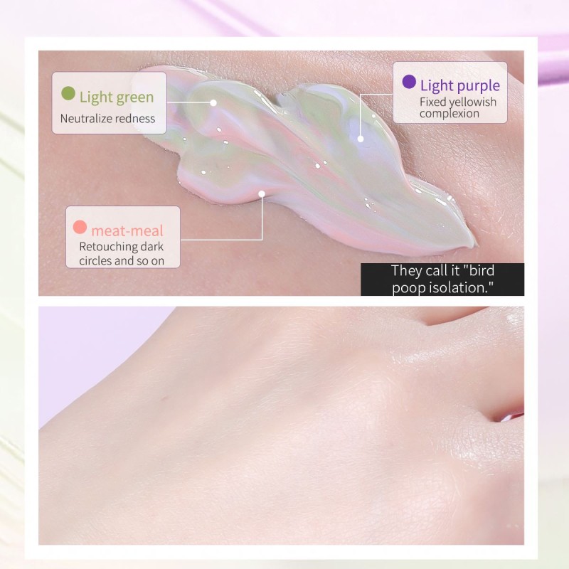 MERCILEN Whitening Liquid Make-Up Base 3-Color Concealer Cream Waterproof Priming Natural Ingredients Foundation Priming Cream