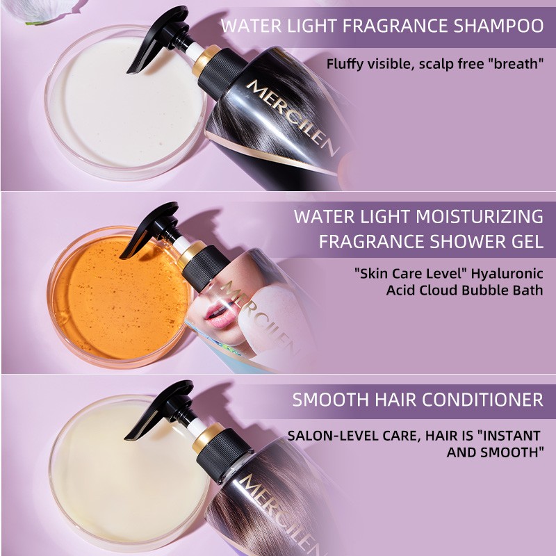 Caviar Extract Repair Smoothing Hair Care Set Strengthening Provide Bath Professional Organic Shampoo and Conditioner Set