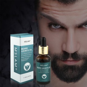 Pure Organic Herbal Essential Oil Men's Beards Natural Hair Growth Promoter Oil Vegan OEM for Personal Care Beard Growing Oil