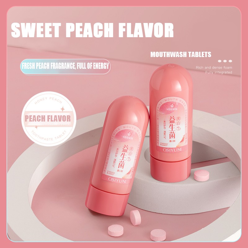 Probiotic Whitening Mouthwash Tablets Oral Hygiene Remove Bad Breath Freshen Mouth Yellow Teeth Whitening Toothpaste Tablets
