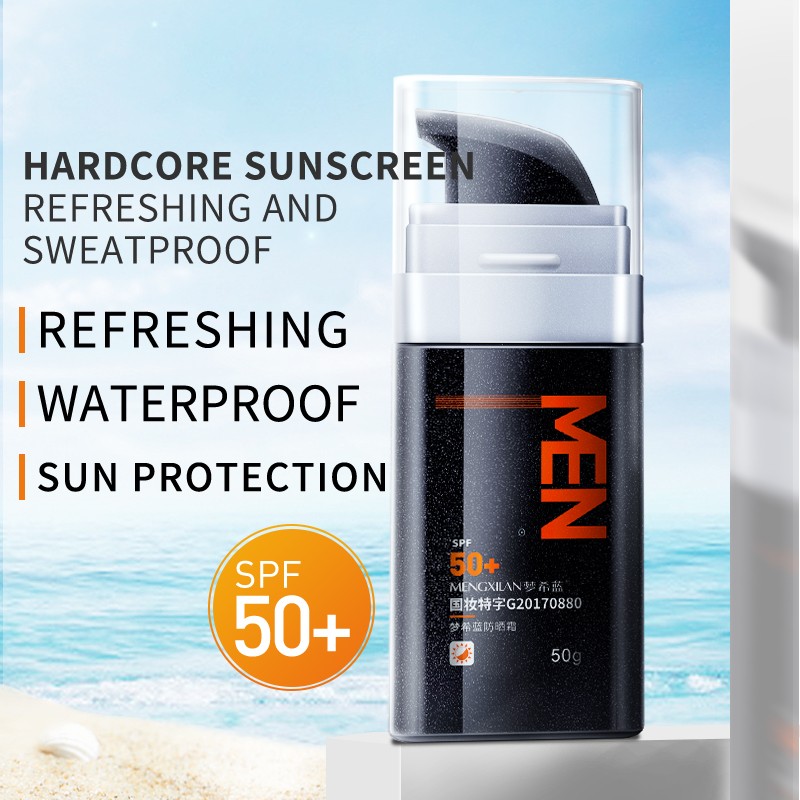 Custom Private Label Natural and Organic Men's Sunscreen for Beauty 50ml Natural and Organic Vegan for Sun Protection